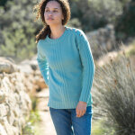 Pull col rond maille fantaisie - blancheporte