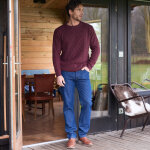 Pull col rond maille irlandaise - blancheporte