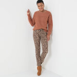 Pull col rond, maille poilue fantaisie - blancheporte