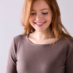 Pull col rond manches longues maille ctele - blancheporte
