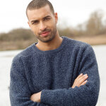 Pull col rond manches marteau c�tes anglaises 30% laine - blancheporte