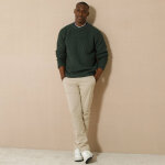 Pull col rond manches marteau ctes anglaises 30% laine - blancheporte