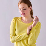 Pull col rond uni, manches longues, toucher doux - blancheporte