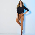 Pull col rond uni, manches longues, toucher doux - blancheporte