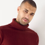 Pull col roul� en laine m�lang�e - blancheporte