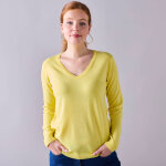 Pull col v, toucher doux - blancheporte