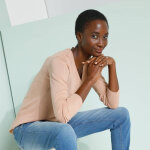 Pull col v, toucher doux - blancheporte