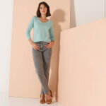 Pull col v, toucher doux - blancheporte