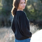 Pull col v maille anglaise ajoure - blancheporte