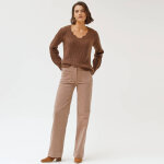 Pull col v, maille anglaise - blancheporte