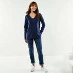 Pull col v, toucher doux - blancheporte
