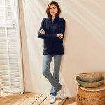 Pull col zippé, maille anglaise - blancheporte Pull col zippé, maille anglaise - blancheporte