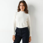 Pull effet 2 - en - 1, détails broderie anglaise - blancheporte Pull effet 2 - en - 1, détails broderie anglaise - blancheporte