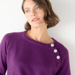 Pull paule boutonne bijoux - blancheporte