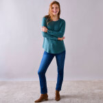 Pull Évasé, maille anglaise toucher doux - blancheporte Pull Évasé, maille anglaise toucher doux - blancheporte