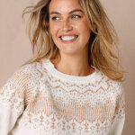 Pull jacquard cuivr - blancheporte