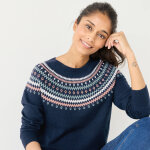 Pull jacquard, laine d'agneau - blancheporte Pull jacquard, laine d'agneau - blancheporte