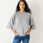Pull loose manches coudes, toucher doux - blancheporte