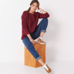Pull maille bouclette, col bateau - blancheporte Pull maille bouclette, col bateau - blancheporte