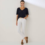 Pull manches courtes maille ajour�e effet chevron - blancheporte