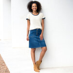 Pull manches courtes, maille fantaisie - blancheporte