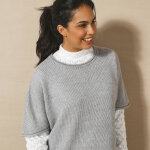 Pull poncho manches coude - blancheporte Pull poncho manches coude - blancheporte