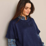 Pull poncho manches coude - blancheporte