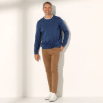 Pull pur coton col rond manches longues - blancheporte