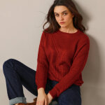 Pull torsadé, maille anglaise - blancheporte Pull torsadé, maille anglaise - blancheporte
