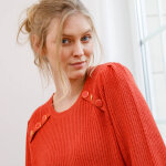 Pull tunique boutons fantaisie toucher doux - blancheporte