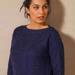 Pull tunique boutonn, toucher doux - blancheporte