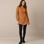 Pull - tunique maille fantaisie - blancheporte Pull - tunique maille fantaisie - blancheporte