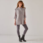 Pull tunique sans manches, maille anglaise toucher doux - blancheporte