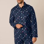 Pyjama boutonn imprim flanelle - blancheporte