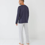 Pyjama col v � message - blancheporte