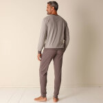 Pyjama coton rayé manches longues - blancheporte Pyjama coton rayé manches longues - blancheporte