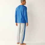 Pyjama coton rayures places col rond - blancheporte