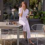 Pyjama court imprim carreaux - blancheporte