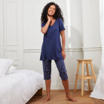 Pyjama court imprim toiles - blancheporte