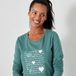 Pyjama imprim c?urs - blancheporte