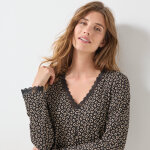 Pyjama legging manches longues imprim animalier - blancheporte