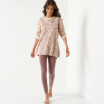 Pyjama legging en molleton, imprim coeurs - blancheporte