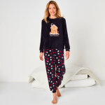 Pyjama  maison , maille polaire toucher peluche - blancheporte