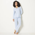Pyjama manches longues imprim fleuri - blancheporte