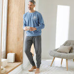 Pyjama motif plac, maille polaire - blancheporte