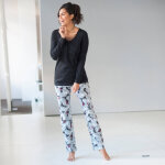 Pyjama pantalon empicement plumetis - imprim tropical - blancheporte