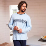 Pyjama pantalon jersey coton manches longues - blancheporte