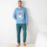 Pyjama pantalon manches longues marmotte - blancheporte