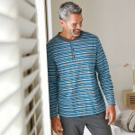 Pyjama ray col tunisien - blancheporte