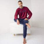 Pyjama  relax  en maille polaire, toucher peluche - blancheporte